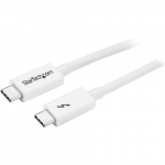 StarTech.com Thunderbolt 3 kaabel 20Gbps 1m Valge Thunderbolt', USB ja DisplayPort hilduv