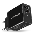 Dual wallcharger 240V / 2x USB port QC3.0/AFC/FCP + 5V-1.2A. 24W total power.