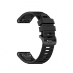Fixed Silikoonrihm Garmin QuickFit 22mm jaoks | Must