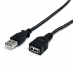 StarTech.com 6 jalga must USB 2.0 pikenduskaabel A-A emane/isane
