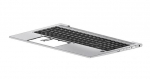 HP SPS-TOPCVR W/KB BL PVCY SWISS
