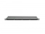 LANBERG Patch Panel 24 port 0.5U 19" kat.5E UTP must```