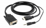 AmberIn HDMI male - VGA male / 3,5 mm male 1,8 m (84099)