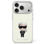 Karl Lagerfeld Etui IML Ikonik Sketch Print MagSafe do iPhone 18 Pro / 17 Pro beowy