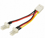 Deltaco Kaabel 2 x Molex (3-pin) 3-pin