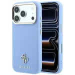 GUESS Saffiano Small 4G AND Classic Logo MagSafe-kinnitusel korpus iPhone 18 Pro Max / 17 Pro Max jaoks, heaksinine sinine