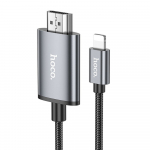 Kaabel Lightning HDMI Hoco 1080p 2 m UA27 metallhalli
