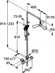 KLUDI Shower Rack Fizz 6709605-00