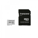 Transcend microSD-kaart SDXC 300S 128GB adapteriga