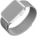 FIXED lykellon mesh-ranneke, Apple Watch 42 / 44 / 45 / 49 mm, hopea (FIXMEST-434-SL)