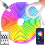 Riff RGB neoon LED-liist (5m) + Bluetooth-edasitja + rakendus