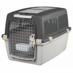 Transport box for animals : Trixie Gulliver 4 transport box, S-M: 52 51 72 cm, light grey|dark grey. up to 18 kg