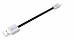 Akasa 0,15 meetrine USB 2.0 A/Micro-B USB-kaabel, must