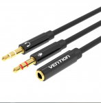 Vention Audiokabel 2x3.5mm 3.5mm/0.3m BBTBY