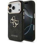 GUESS 4G Big 4G Classic Logo Case iPhone 17 Pro / 18 Pro jaoks - must ja kuld