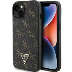 GUESS GUHCP14SPG4GPK iPhone 14 / 15 / 13 6.1" must/must karbikatal 4G kolmnurkne metalllogo