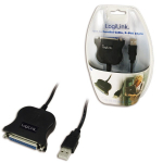 Logilink Adapter USB to DSUB-25pin 1,5m, Black