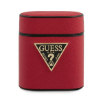 GUESS GUACA2VSATMLRE AirPods 1/2 kate czerwony/punane Saffiano Saffiano