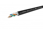 Lanview Cat6a U-FTP 4x2xAWG23 LSZH black 305m, Dca
