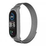 Strap METAL for XIAOMI Mi Band 5 / 6 silver (02)