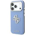 GUESS Juhtmeta Smooth AND Big Strass Logo iPhone 18 Pro Max / 17 Pro Max jaoks, sinine