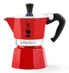 Bialetti 4941 ksipumbaga kohvimasin Moka pot, punane