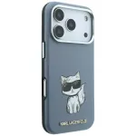 Case Karl Lagerfeld Smooth Choupette Sketch MagSafe for iPhone 18 Pro / 17 Pro lightblue