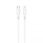 Gear USB-C kaabel Lightning'i hendusega C94, 0,5m, MFI, valge