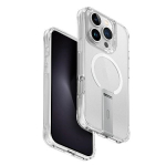 uniq etui Eleva koos Vertica Stand iPhone 16 Pro 6.3" przeroczysty/lucent selge