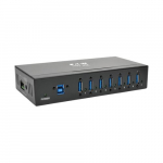 TRIPP LITE U360-007-IND 7-port tstusklassiga USB 3.x (5 Gbps) jaotur 20 kV ESD-vastupanu, metallkorpus, kinnitatav