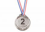 LEAN Toys Silver Medal Second Place Prize Trophy Zinc 6.5cm