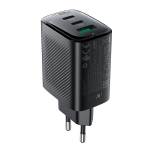 Acefast A108 GaN PD 67W 2xUSB-C 1xUSB-A seinalaadija - must