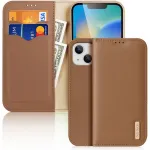 DUX DUCIS wallet case HIVO for IPHONE 15 pruun