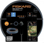 Fiskars KOMPLEKT VOOLIK 1/2" 15m - Q4 + SEINAKELAMM FS1027678