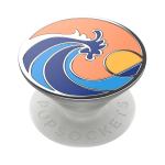 POPSOCKETS Enamel Ride The Wave Coral Removable Grip with Standfunction Premium