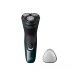 Philips Wet or Dry electric shaver X3002/00, Wet AND Dry, PowerCut Blade System, 4D Flex Heads, 40min shaving / 1h charge, 5min Quick Charge
