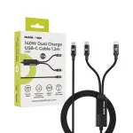 MOBILE ORIGIN 140W kaheksordne laadimisega USB-C kaabel 1,2 m CB10