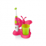 ETA | Toothbrush with water cup and holder | Sonetic ETA129490070 | Battery operated | For kids | Number of brush heads included 2 | Number of teeth brushing modes 2 | Pink