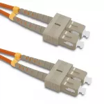 Qoltec Patchcord fiber optic SC/UPC - SC/UPC | Multimode | 50/125 | OM2 | Duplex | 3m
