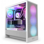 NZXT Case||H5 FLOW RGB 2024|MidiTower|Case toote omadused|Lbipaistev paneel|Ei kuulu komplektiga|ATX|EATX|MicroATX|MiniITX|Vrvus Valge|CC-H52FW-R1