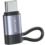 USAMS Adapter AU17 Lightning - USB-C 30W stalowy/alumiinium SJ677LN01 (US-SJ677)