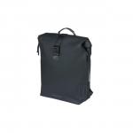 Backpack with luggage rack mount BASIL SoHo Nordlicht, 17 L, LED, black