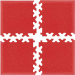 Insportline Corner Pieces for Puzzle Mat Simple Red 4 Pcs.