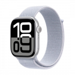 Watch Apple Watch Series 10 GPS 46mm Silver Aluminium Case with Sport Band S/L - Blue Cloud