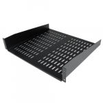 StarTech.com 2U Server Rack Shelf - Universaalne ventseeritud klapiraketturikast, mis sobib 19 vrguvarustuse kastisse - Rasktehis teras - Kaalukogu 50lb/23kg - 16 sgavusega laud, must