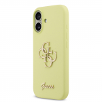 GUESS Vedelikust silikoonist 4G metallist logokarp Apple iPhone'ile 17