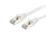 Equip Patchkaabel Cat6A S/FTP 2xRJ45 0,15m valge LSZH poletkk
