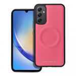 Fusion Accessories Roar Mag Morning tagaklgne silikoontomukaitse Samsung Galaxy A34 5G jaoks, roosa