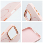 FRAME MAG COVER lemine kate, hildub MagSafe'iga, IPHONE 13 PRO jaoks, pulberroosa