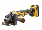 DEWALT.ANGLE GRINDER. 18V DCG405P2 125mm 2x5.0Ah BL ON ZIPPER